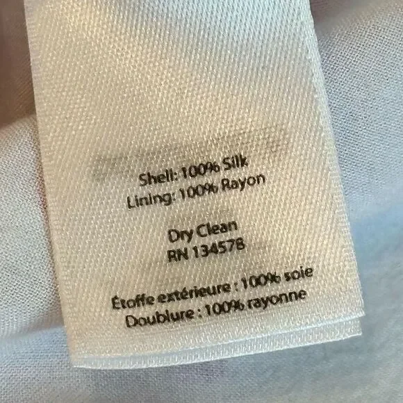 Vineyard Vines Women's Silk Red-White Short Sleeve Blouse Small - Picture 8 of 12